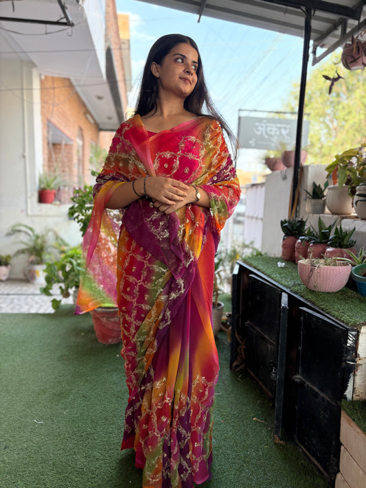 Wine tone multi Shade Yamini