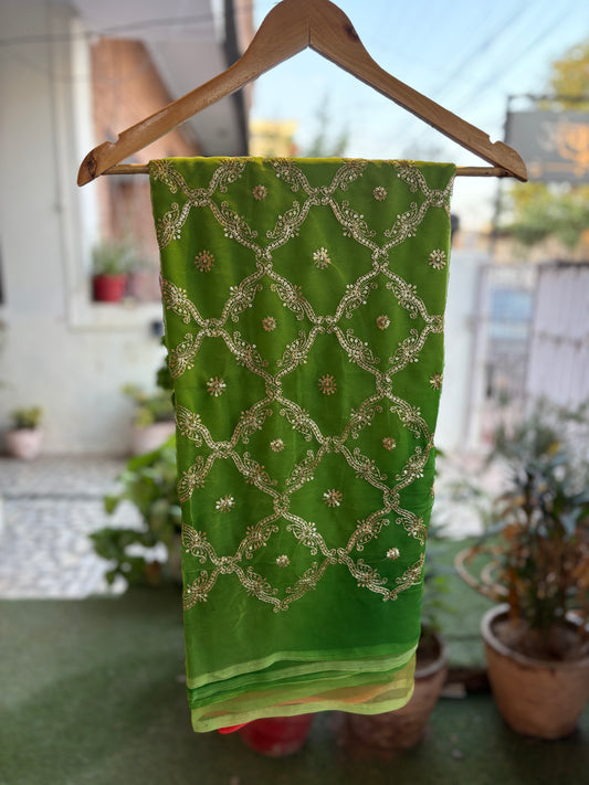 Green to Red Double Shade Yamini