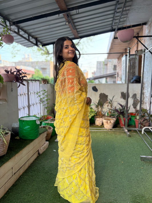 Lemon Yellow Single Shade Yamini