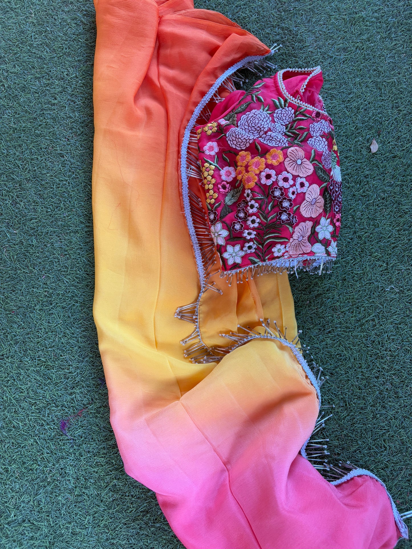 The Last Sunset Shaded saree