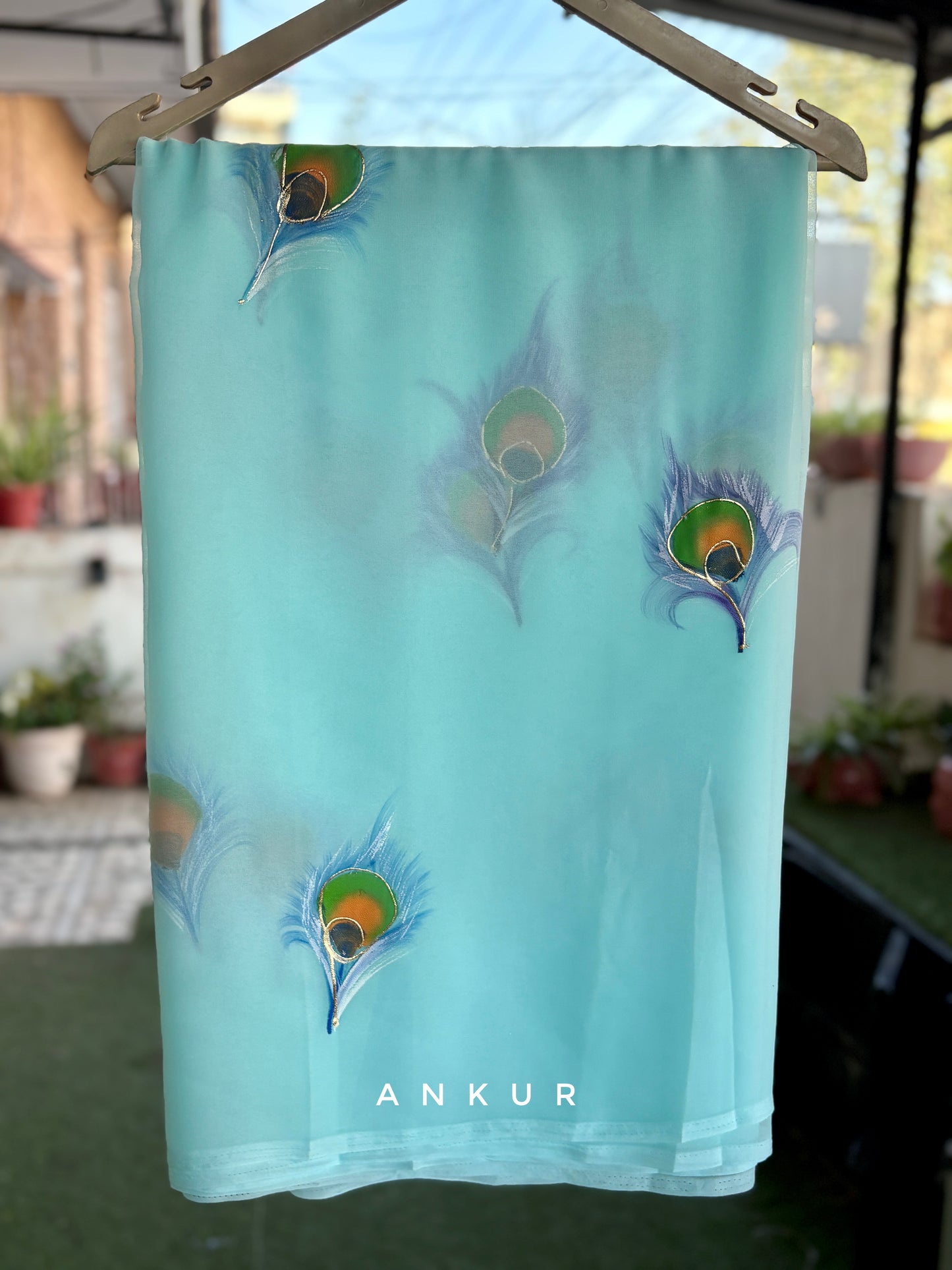 Powder Blue Gauri Brush Paint