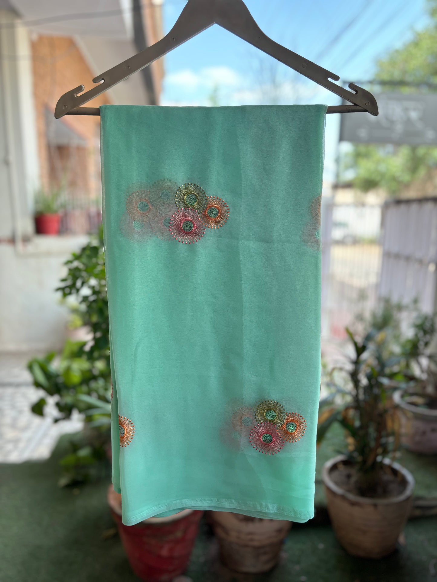 Sea Green Multi Colour Anvi