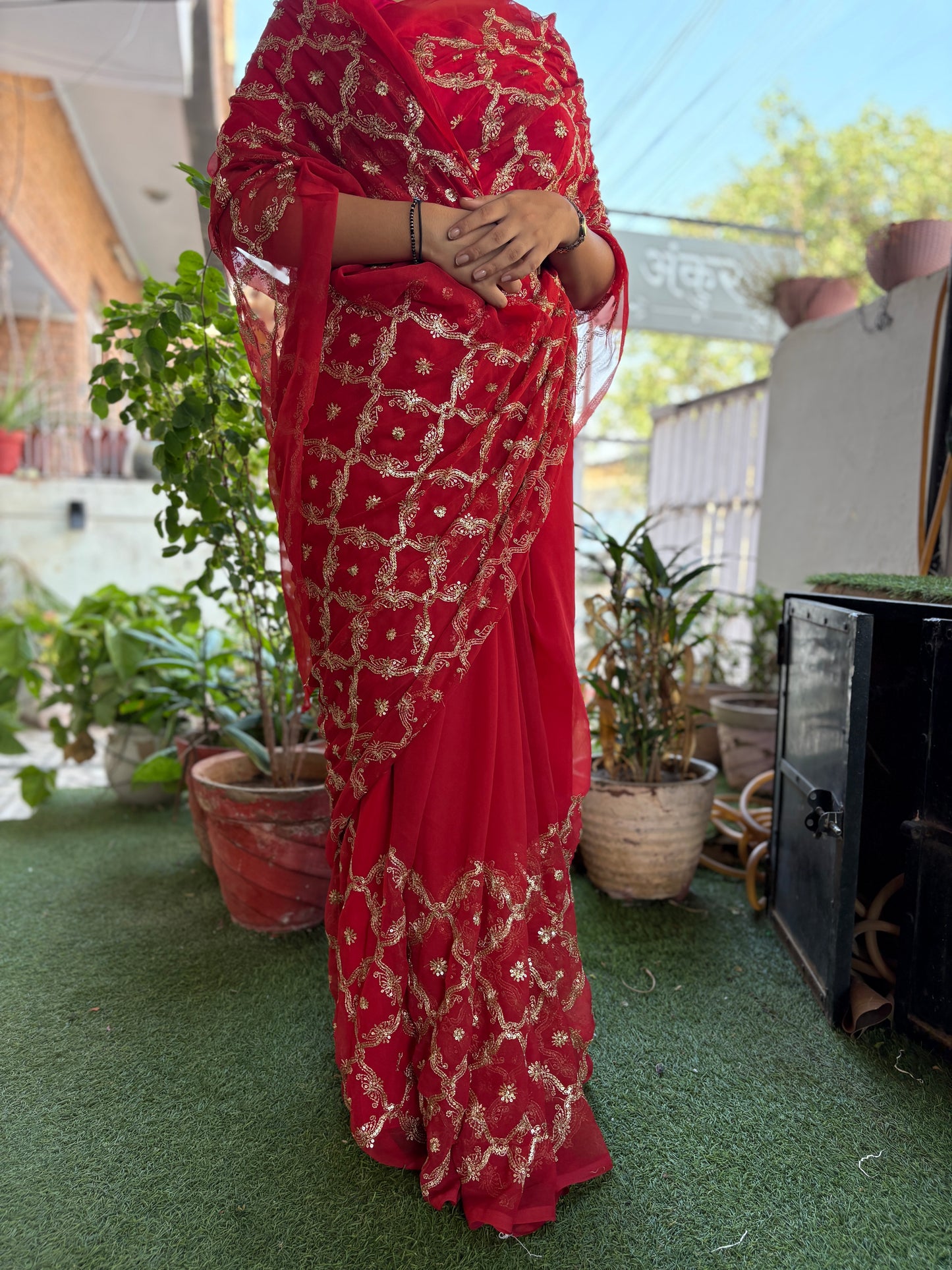Red Single Shade Yamini