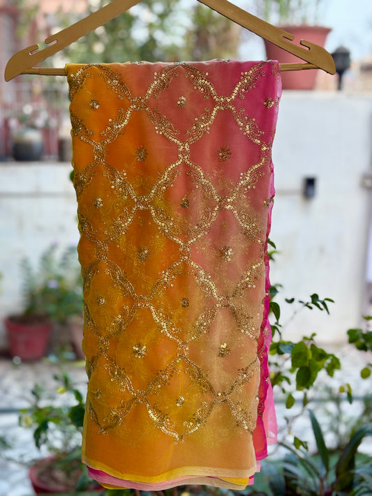 Rani to Yellow Shaded Yamini