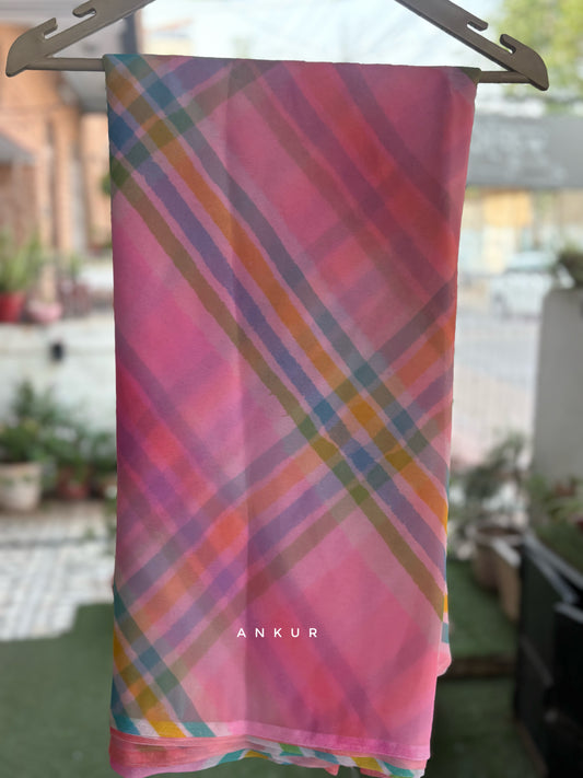 Pink with Pink Lehriya