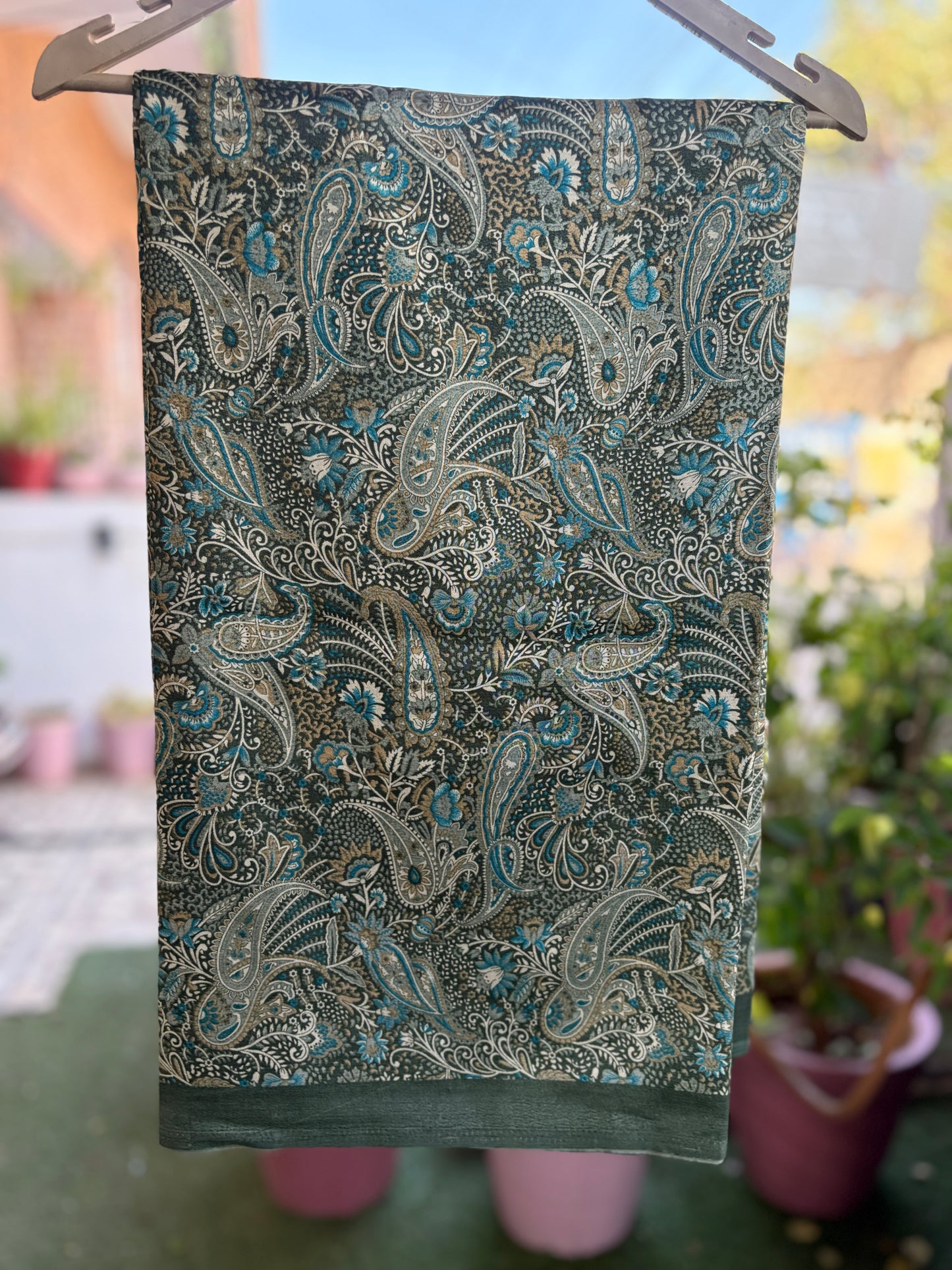 The Pine Green Kosa Silk