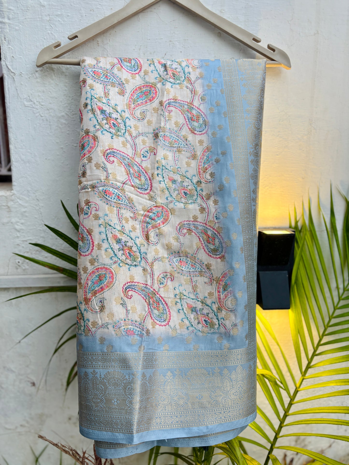 The Pigeon Blue Kausheya Silk