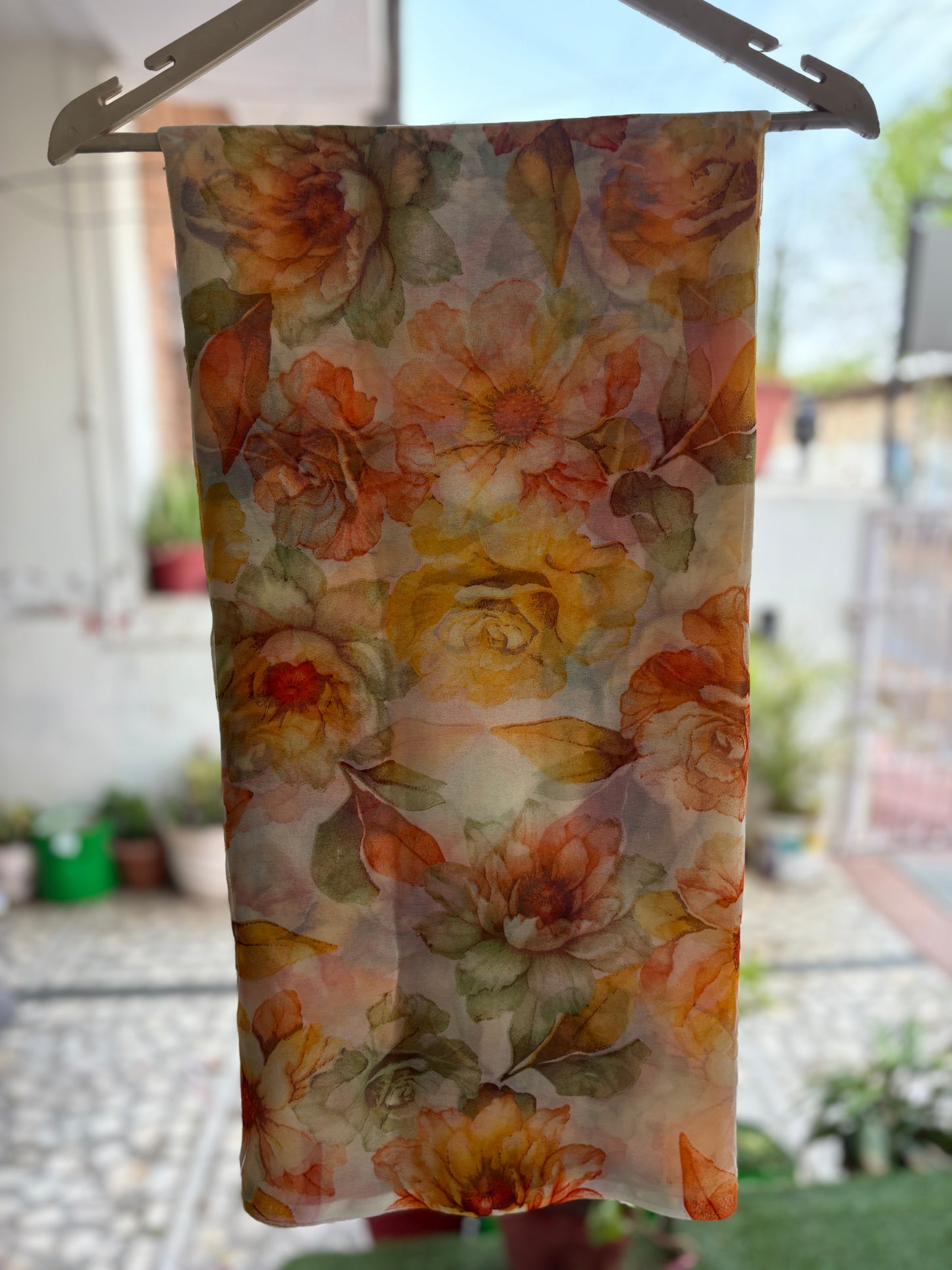 Yellow Tunerose Flower Print