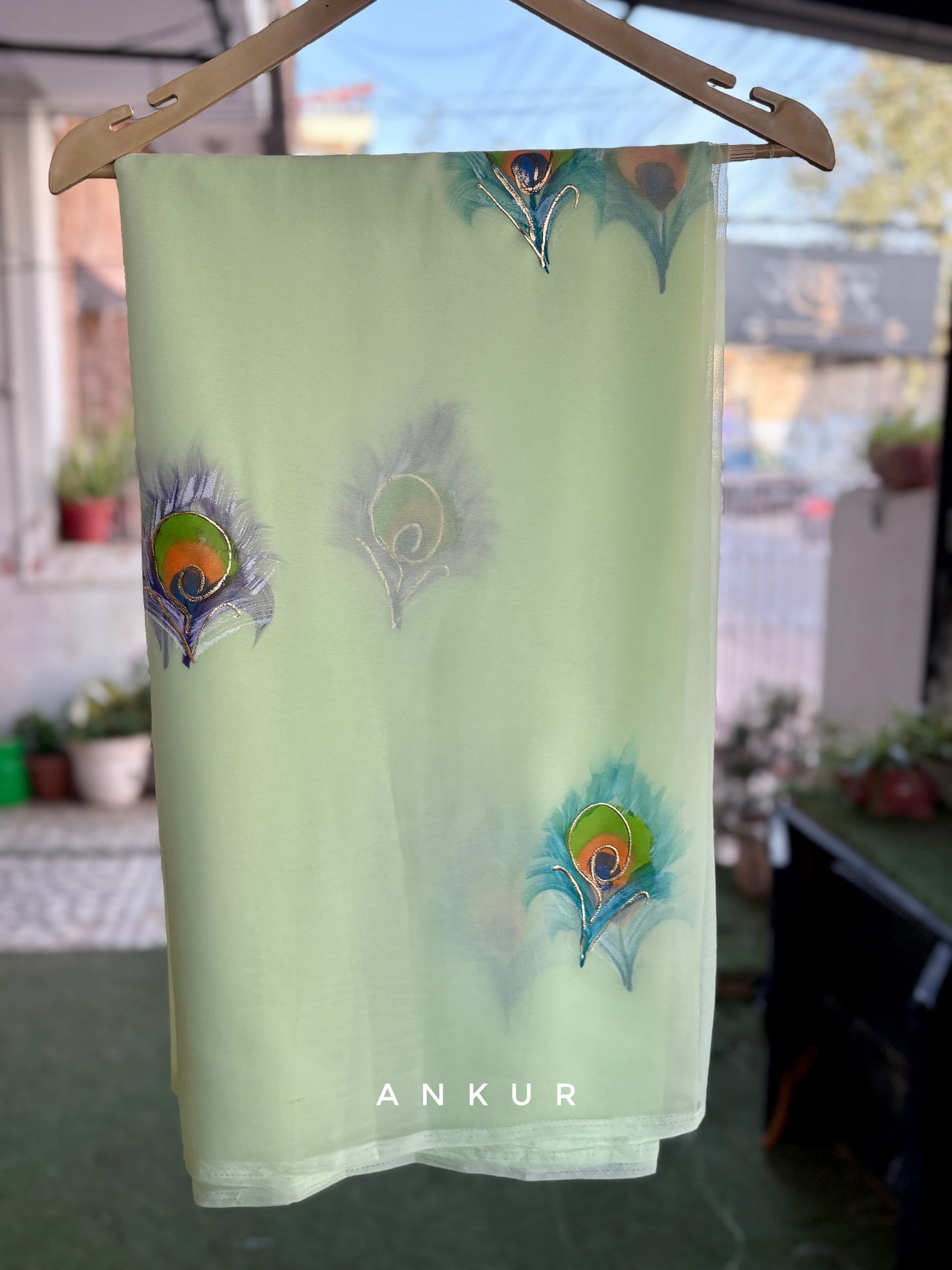 Mint Green Gauri Brush Paint