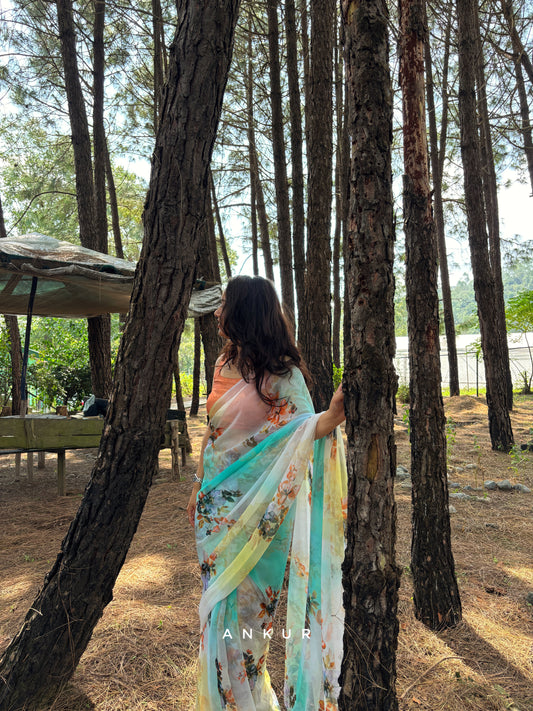 Garden Breeze Vintage Isha Chiffon