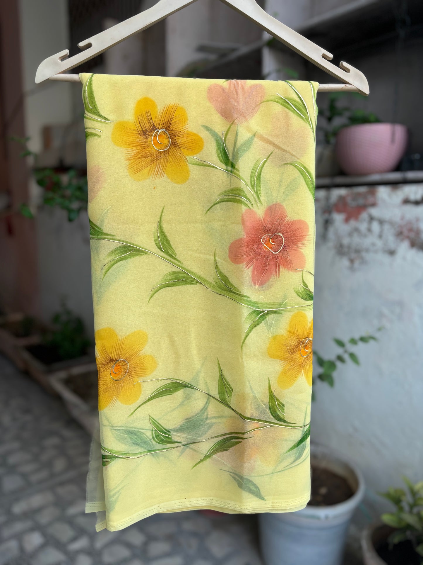 light Yellow Brush Paint