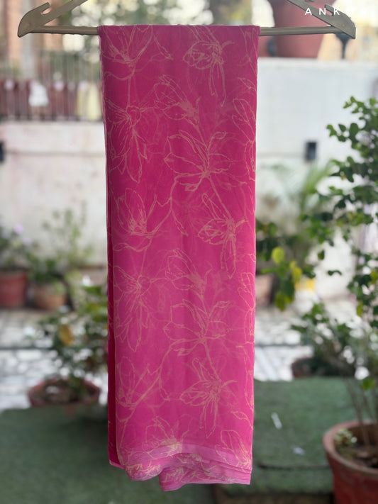 Flamingo Pink Double Shaded Rajwadi