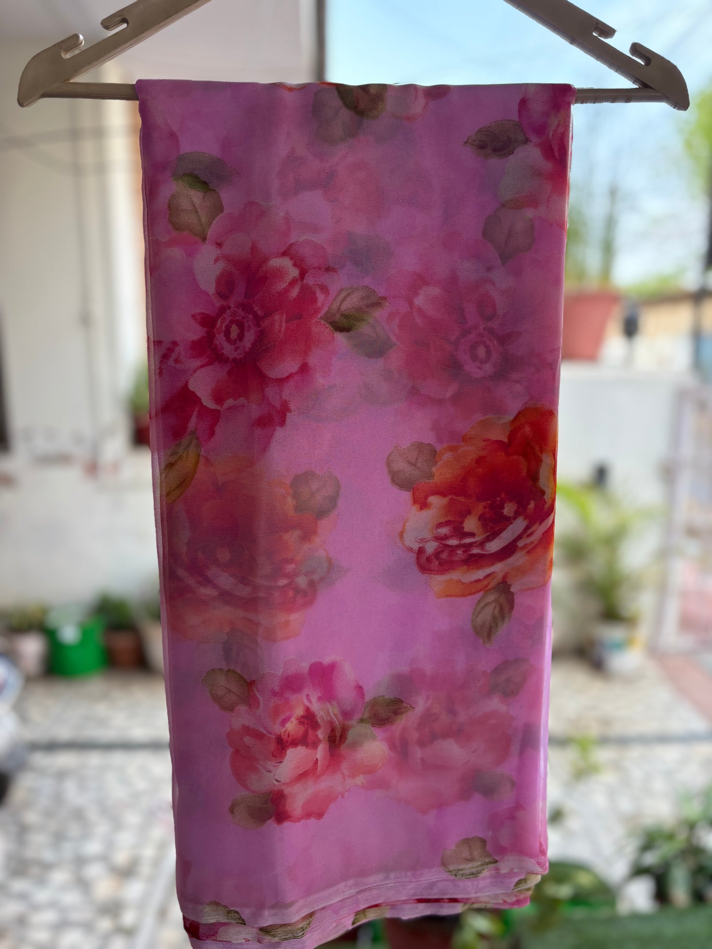 Blush Pink Rose Flower Print