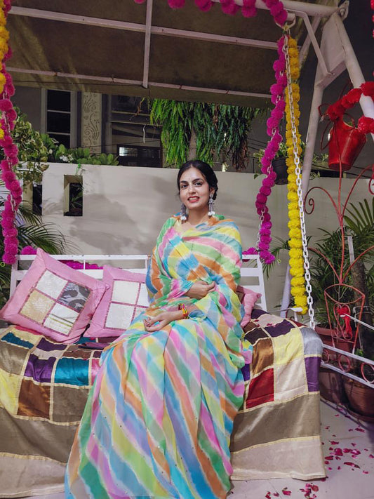 Samundar Lehriya with ZARI WORK