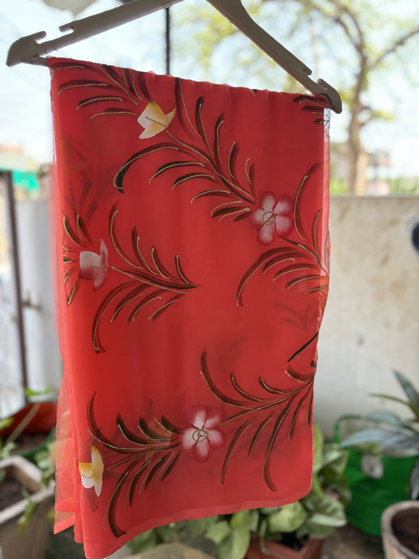 Gajri pink Brush Paint