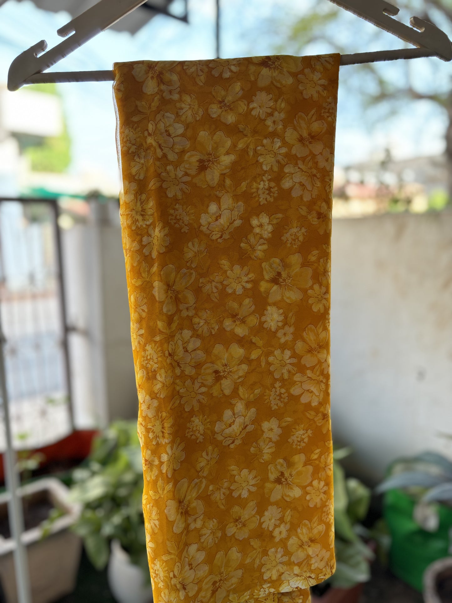 Mustard tiddly Flower Print