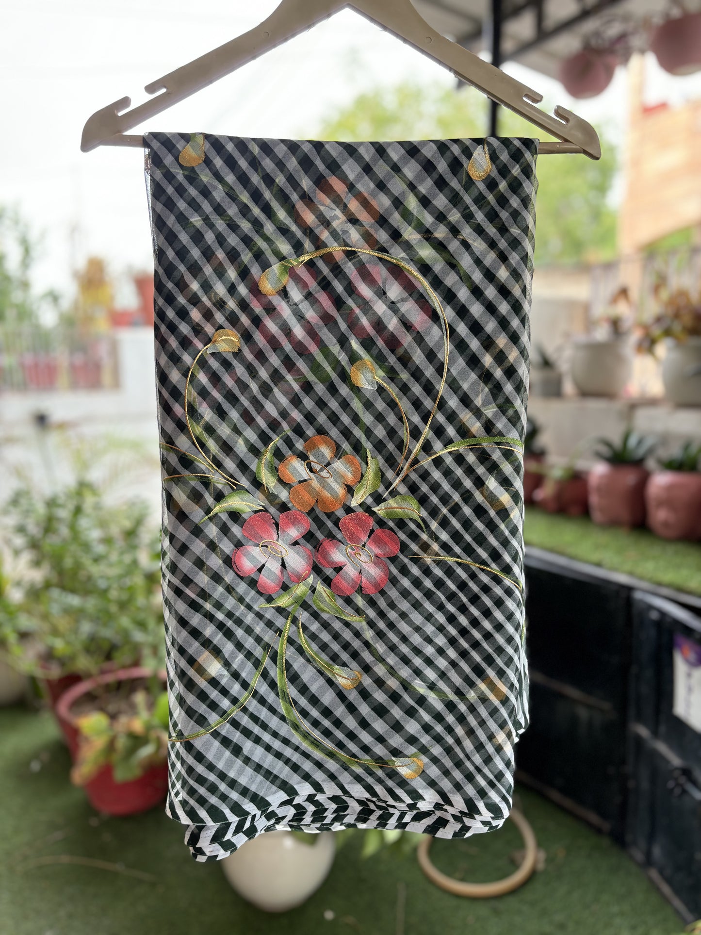 Dark Green Ragini Lehriya