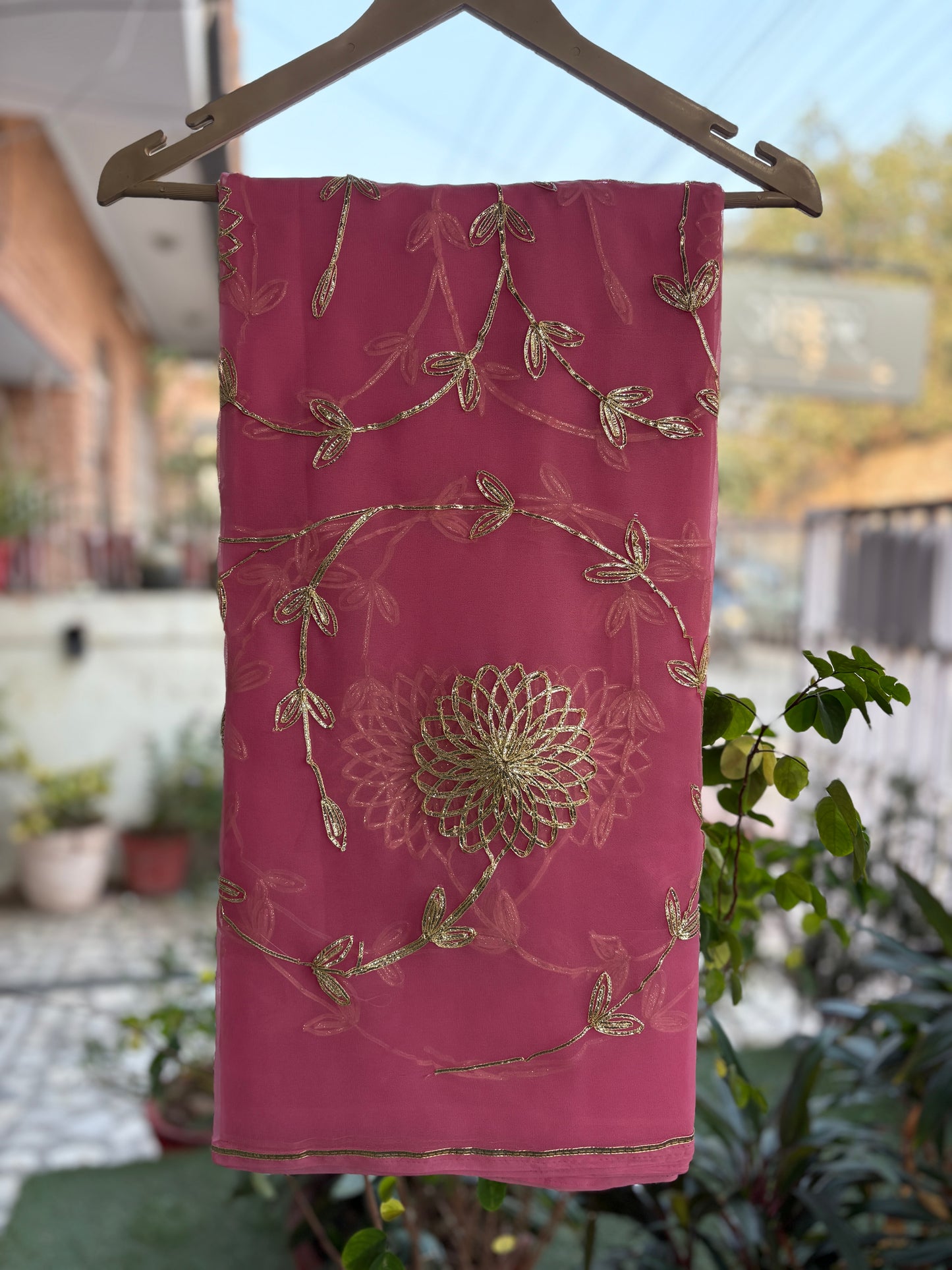 Pink in Jaal work Anvi