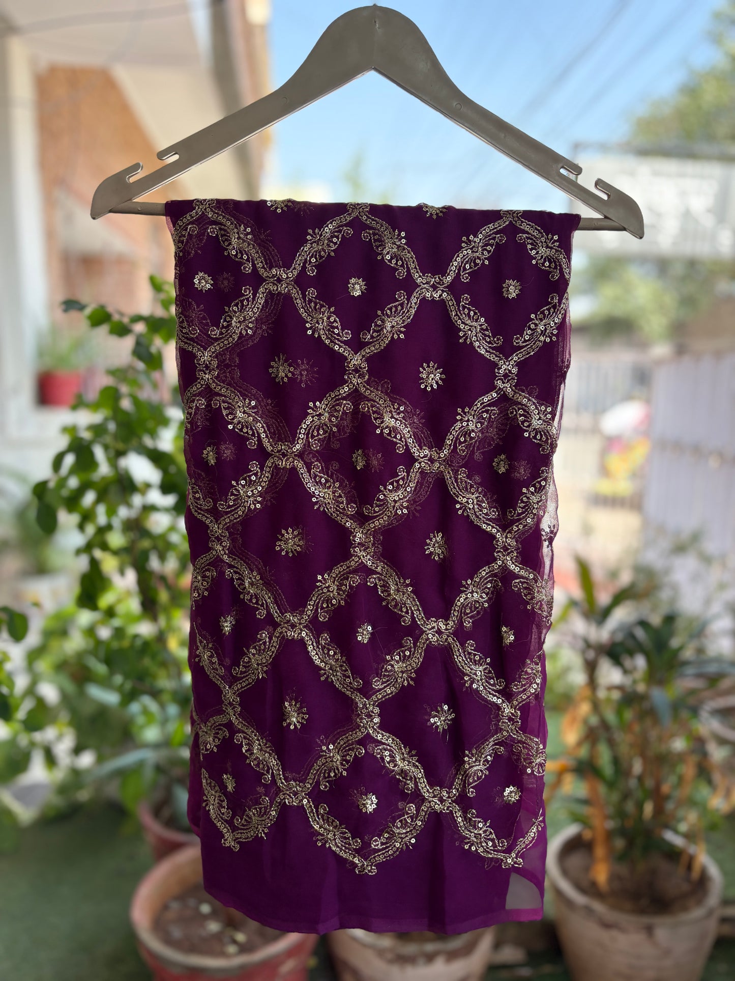 Wine Single Shade Yamini