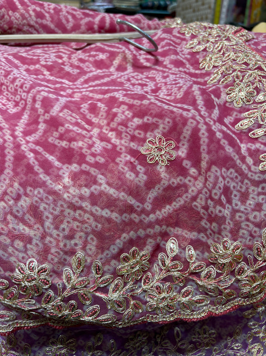 Onion Pink Nagina Work