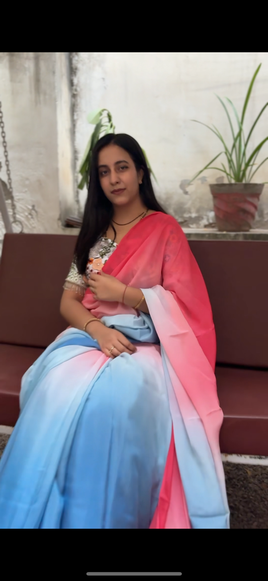 The Pure Soul Shaded saree