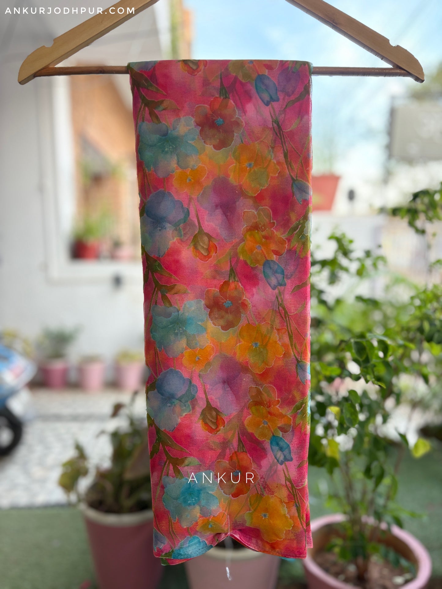 Water Colour Whisper Baby Pink Flower Print