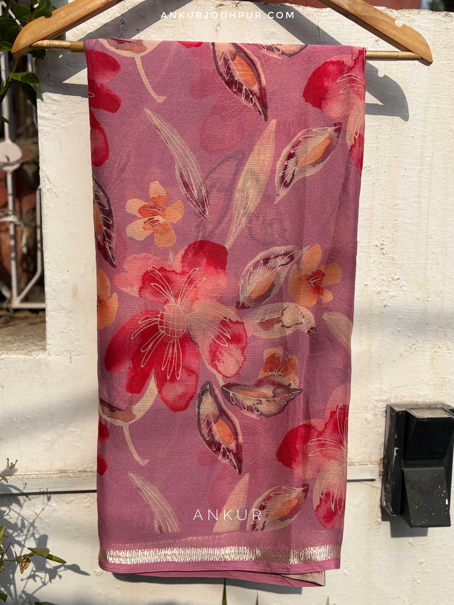 Lavender Dream Vintage Isha Premium Chiffon