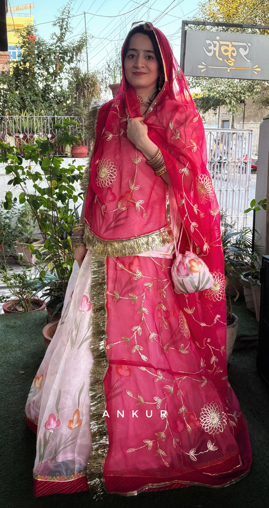 Pink with Rani Rajputi Poshak