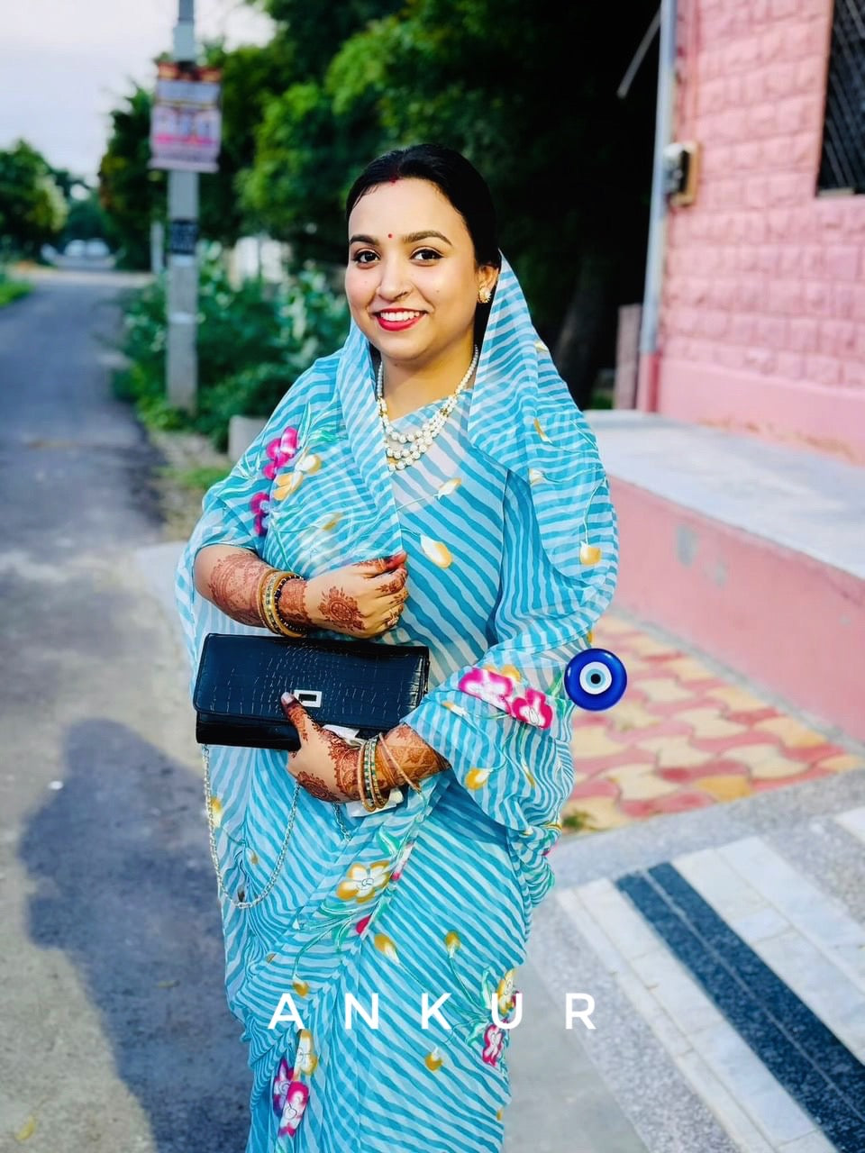 Sky Blue Ragini Lehriya