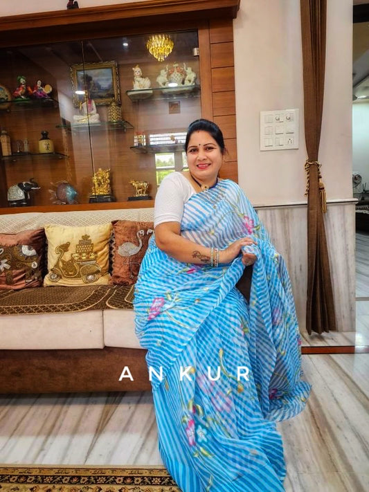 Sky Blue Ragini Lehriya