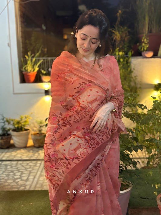 Blush Meadow Vintage Isha Chiffon