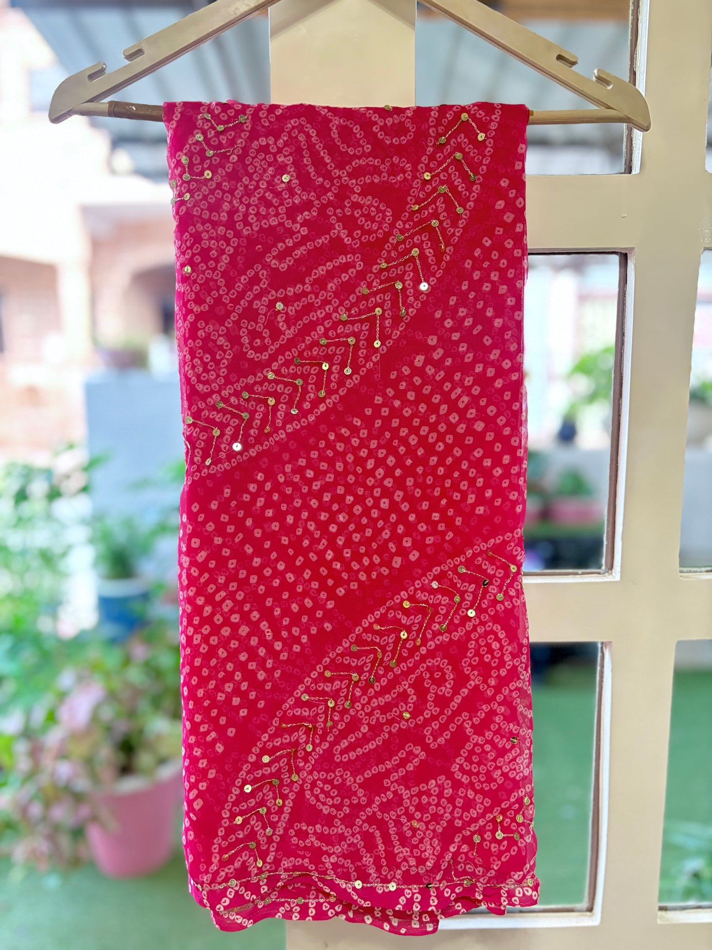 Ruby Pink Badhani zari work Suhani