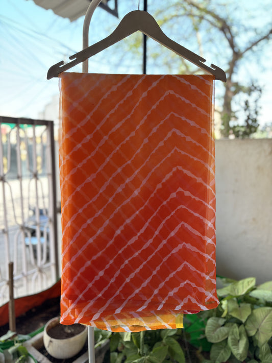 Four Colour Yellow to Orange Lehriya