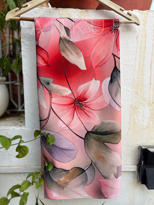 Scarlet Petal Canvas Mona Beyond Silk
