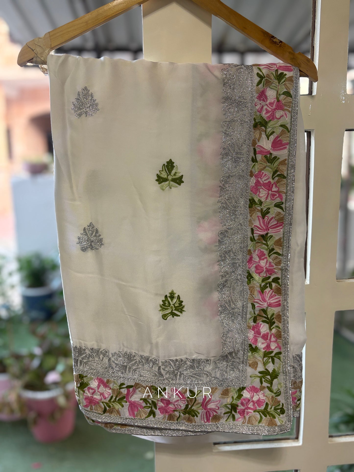 The Snow white Kausheya Silk