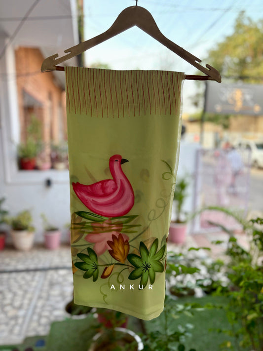 Pista Green Duck Brush Paint