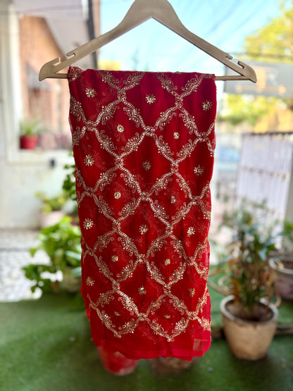 Red  Single Shade Yamini