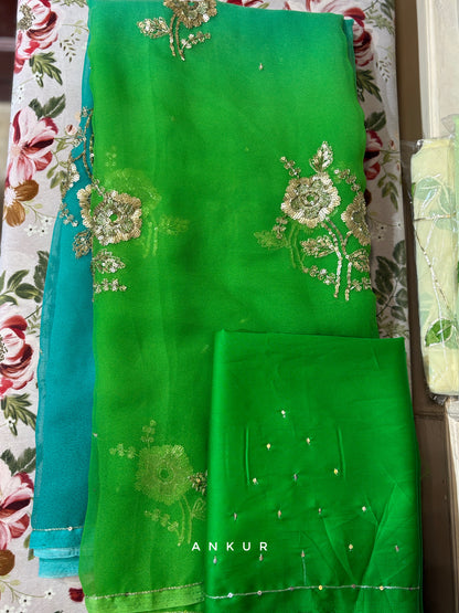 Emerald Green Shaded Yamini 2.0