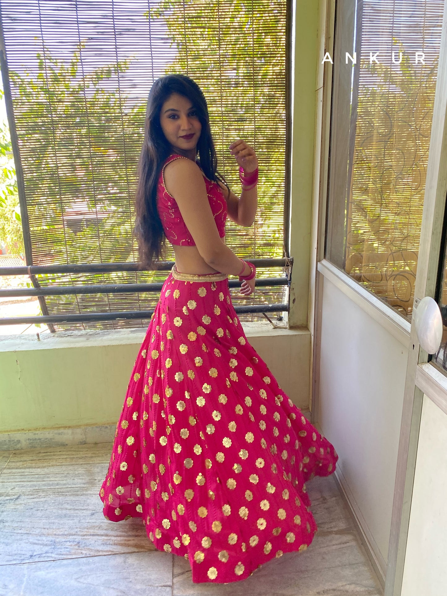 Hot Pink Lehenga