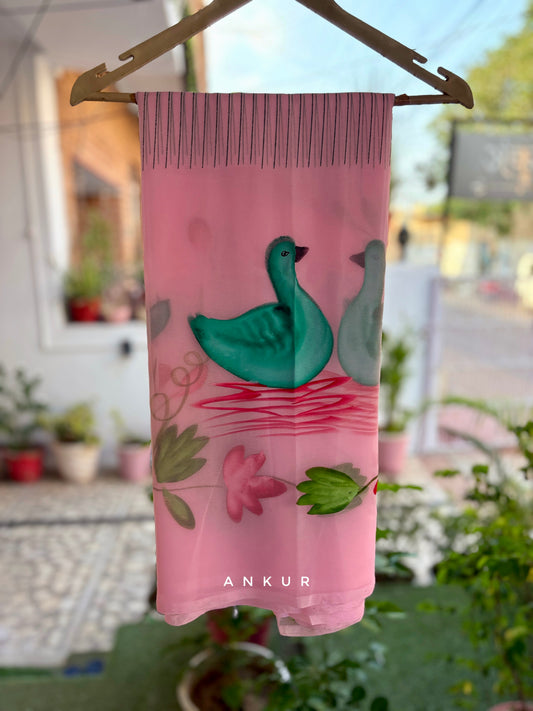 Fresh pink Duck Brush Paint