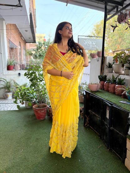 Lemon Yellow Single Shade Yamini