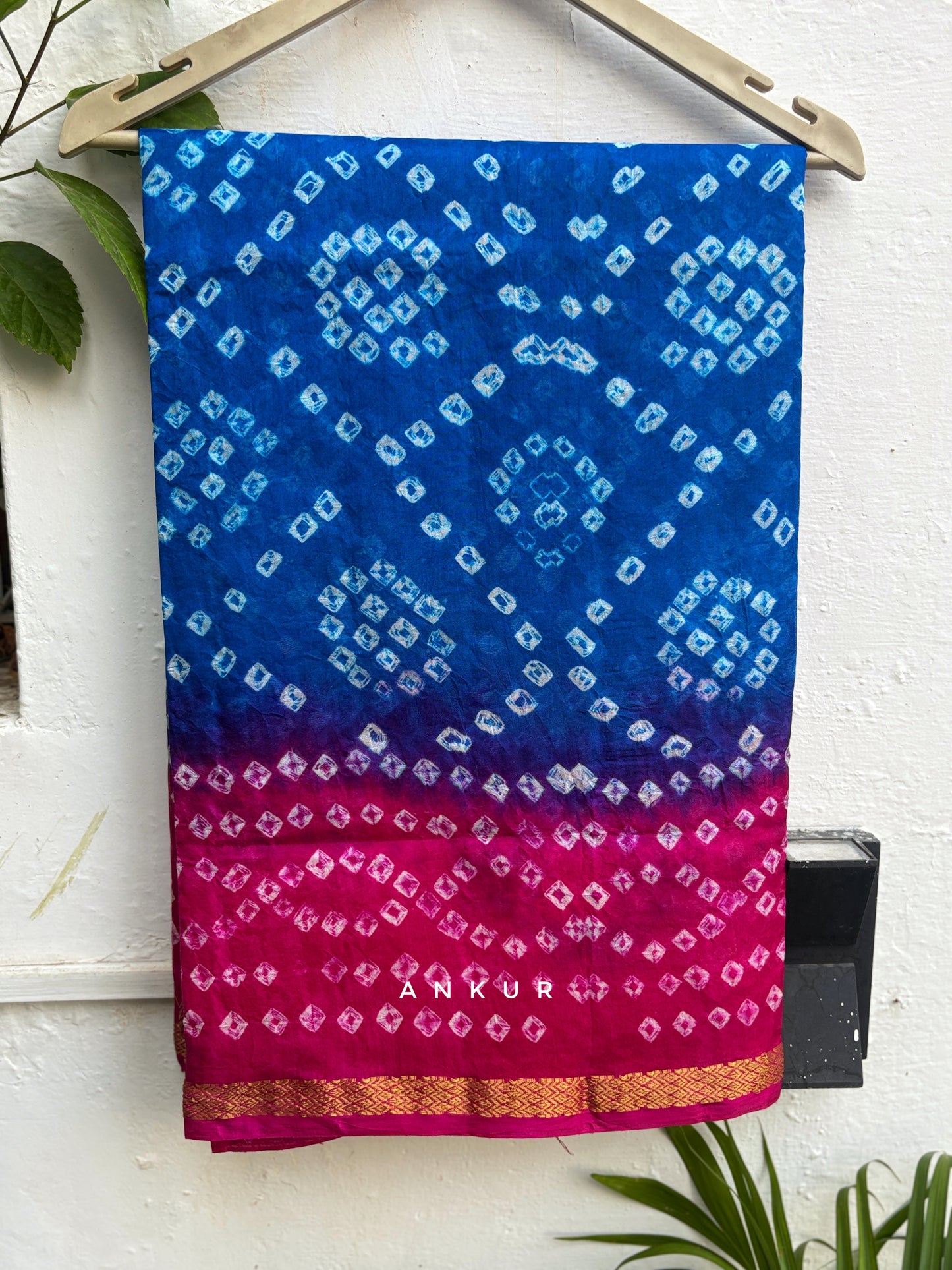 Neelpari Silk Bandhani