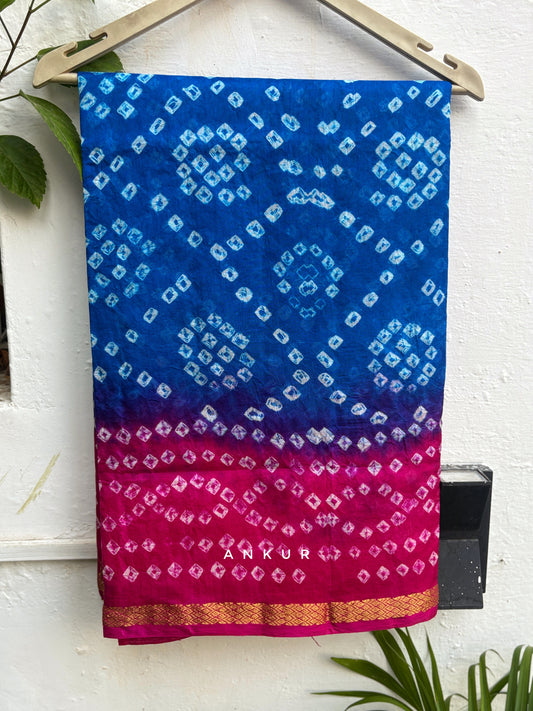 Neelpari Silk Bandhani
