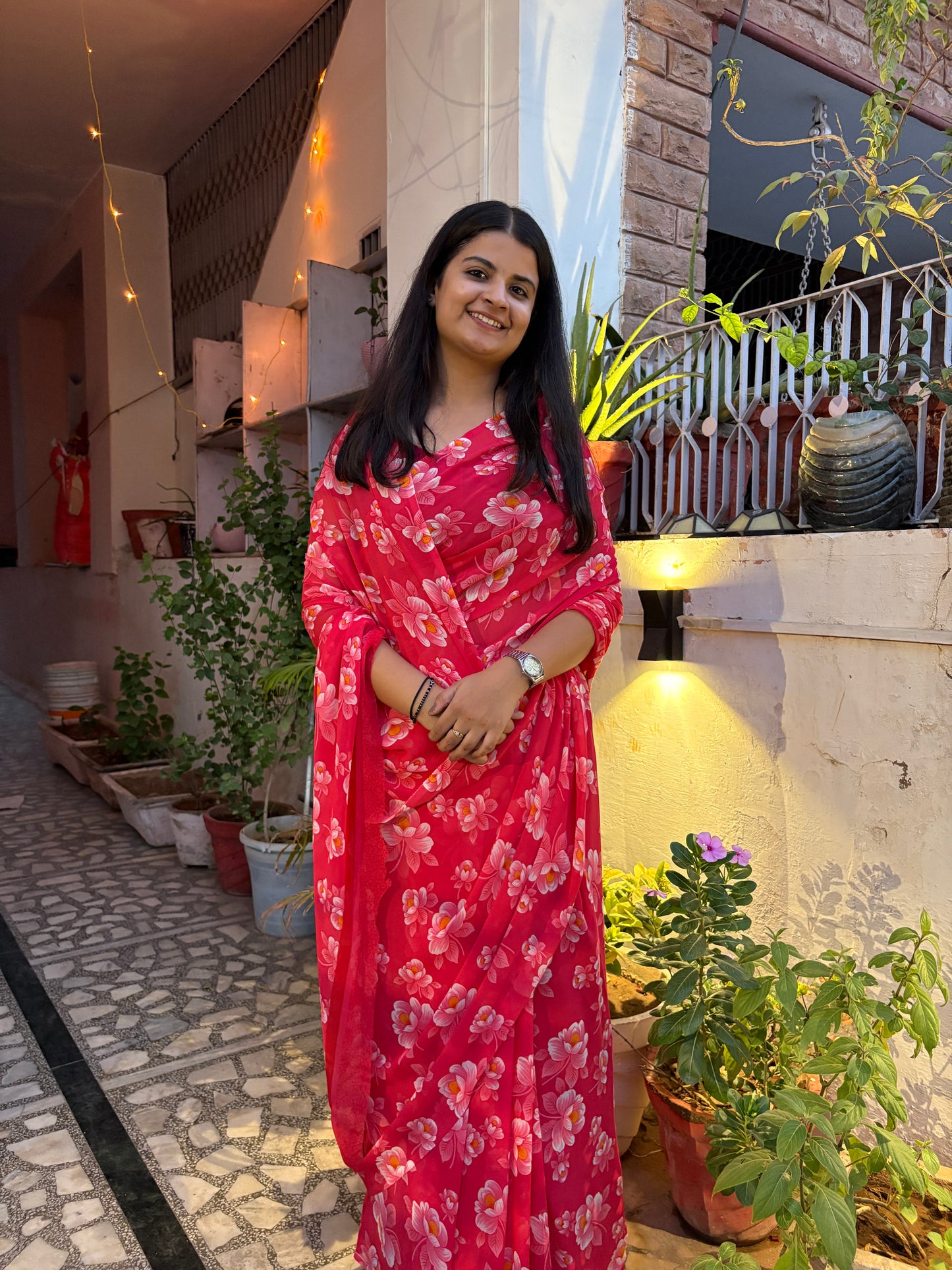 Soft Pink Latika Saree