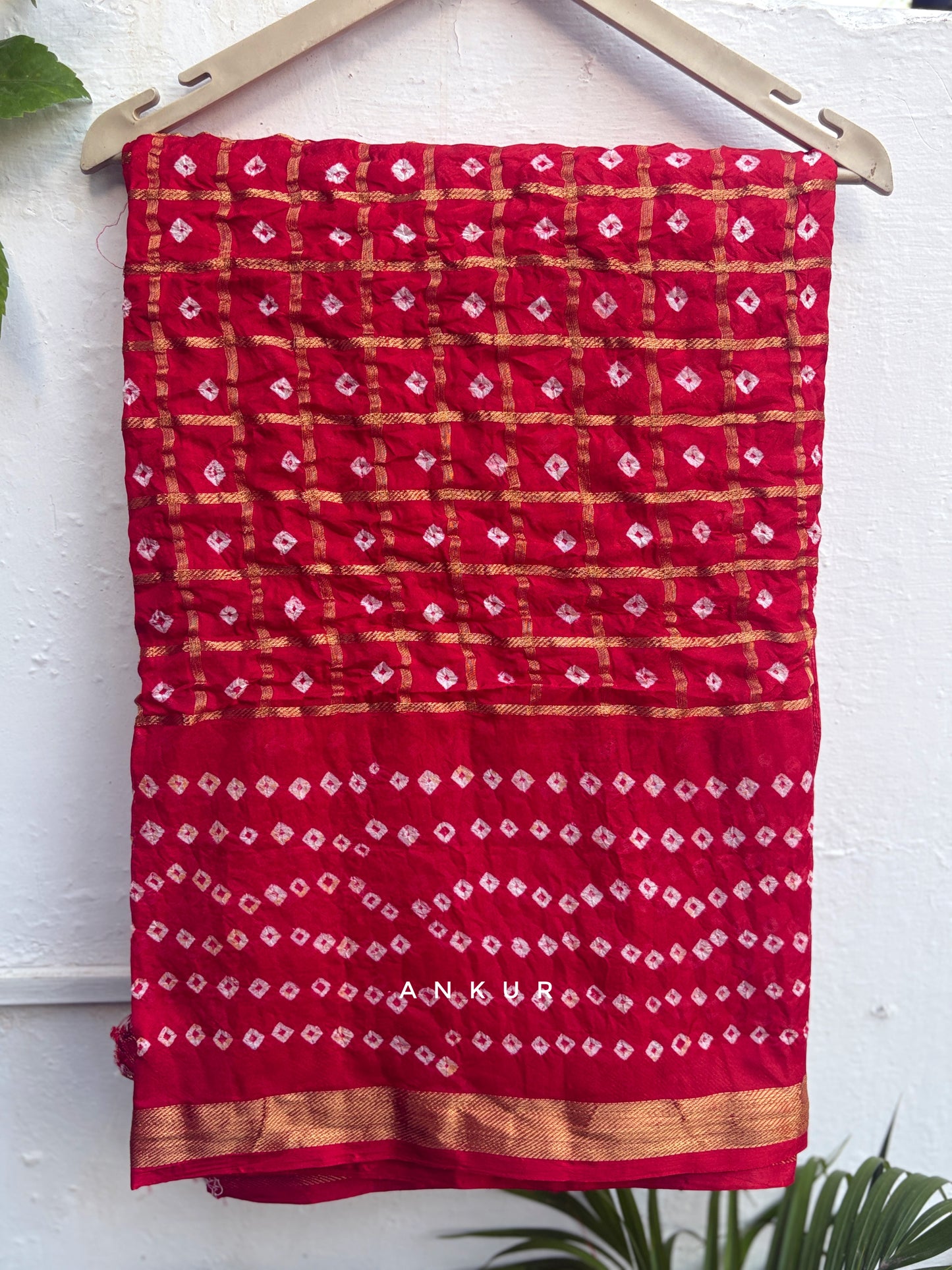 Sindoor Charm Silk Bandhani