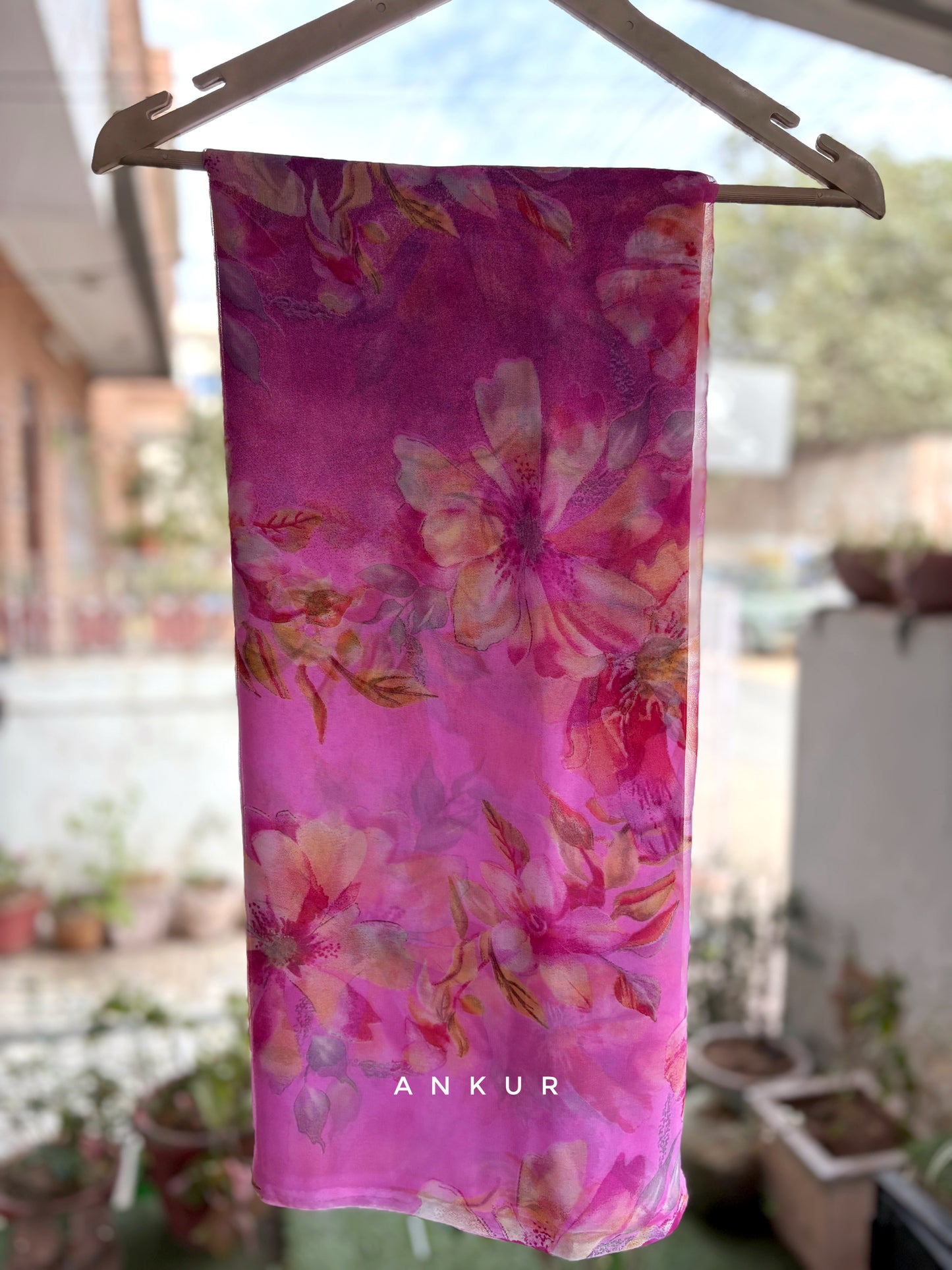 Double shaded Wine Flower Print