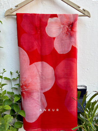 Ruby Circles Vintage Isha Chiffon