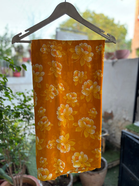 Sunset Yellow Latika Saree