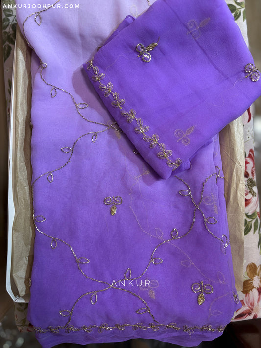 Rajkumari Violet cut dana Suhani