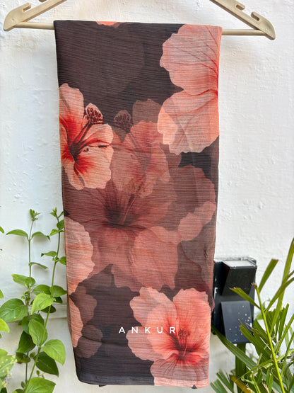 Autumn Rust Vintage Isha Chiffon